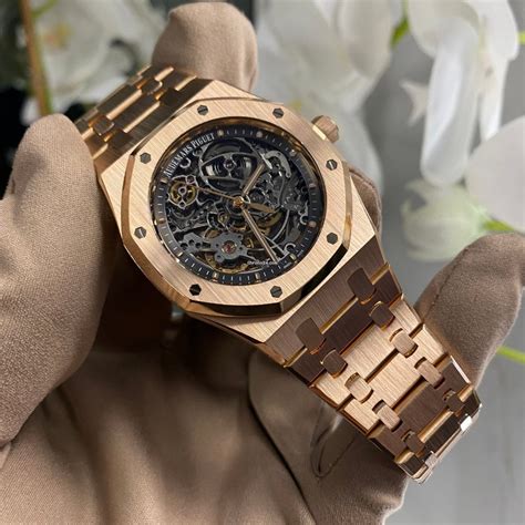 audemars piguet two tone rose gold|Audemars Piguet rose gold skeleton.